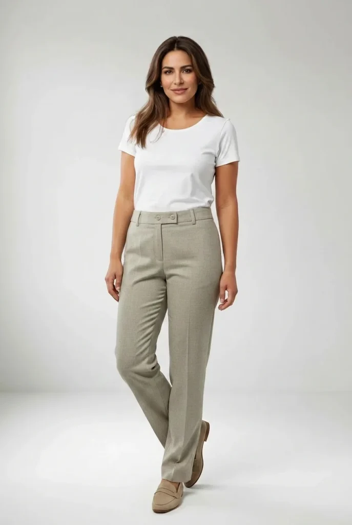 Pantalón Clásico Tela Fantasía