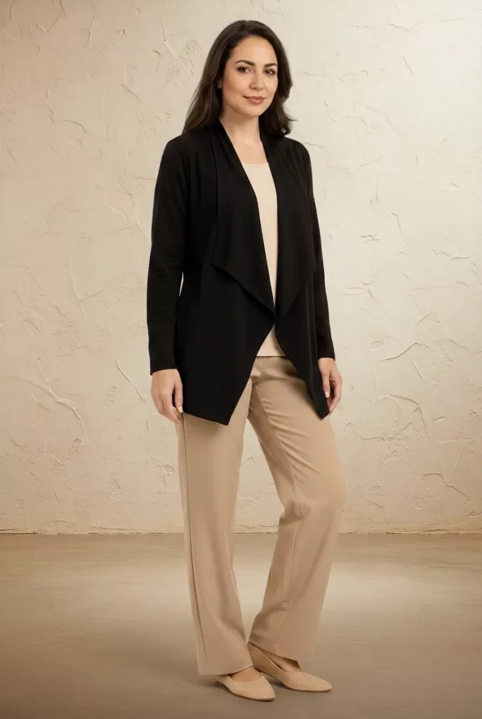 Chaqueta Cascada Larga