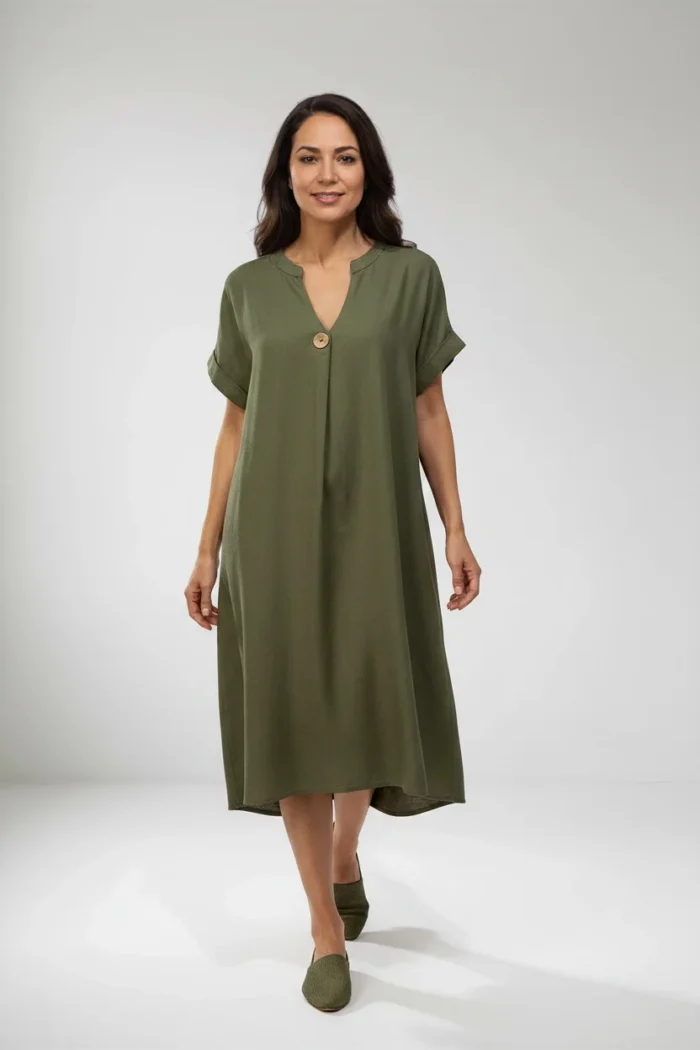 Vestido Camisero Lino